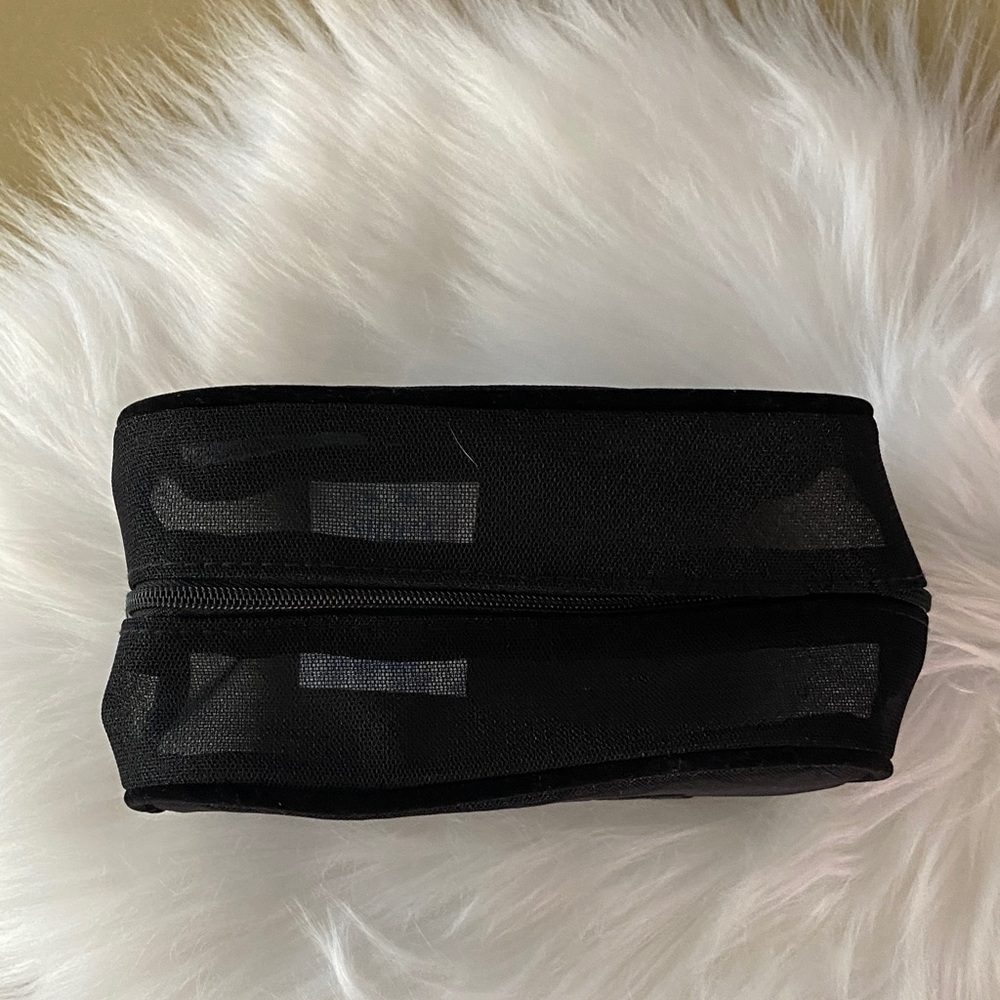Dior Trousse Black Mesh cosmetics pouch new 6.5”L x 3.5” H x 3.25”D - Picture 4 of 6
